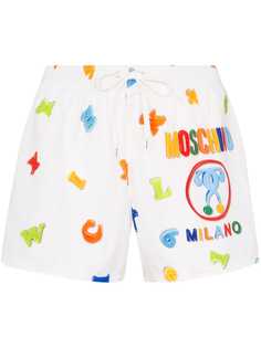 Moschino плавки-шорты Milano с логотипом