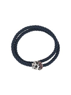 Tateossian плетеный браслет Gothic Skull Pop