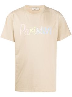 Maison Kitsuné футболка Parisien с графичным принтом