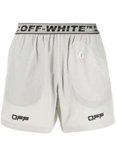Off-White спортивные шорты с логотипом