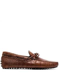 Tods crocodile effect Gommino loafers Tod`S
