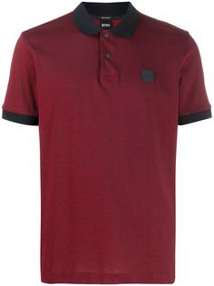 Boss Hugo Boss рубашка-поло с нашивкой-логотипом