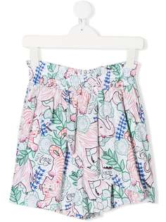 Kenzo Kids шорты с анималистичным принтом