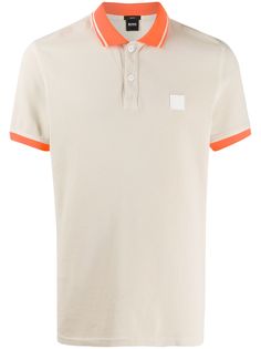 Boss Hugo Boss рубашка-поло с нашивкой-логотипом