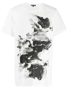 Ann Demeulemeester футболка с эффектом разбрызганной краски