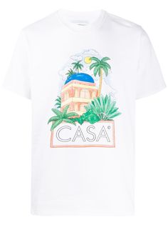 Casablanca футболка с принтом