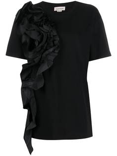 Alexander McQueen футболка с оборками