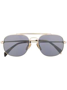 DAVID BECKHAM EYEWEAR солнцезащитные очки в круглой оправе