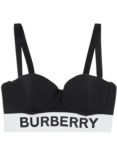 Burberry лиф бикини с логотипом