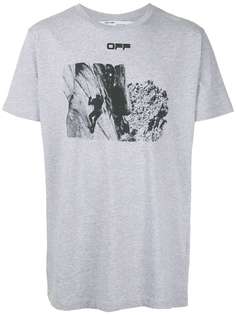 Off-White футболка с принтом Climb