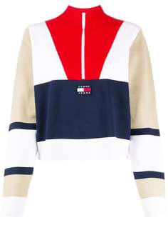 Tommy Jeans джемпер в стиле колор-блок на молнии