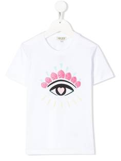 Kenzo Kids футболка с вышивкой