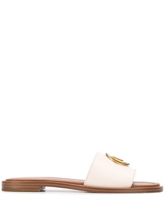 Michael Kors Collection logo plaque flat mules