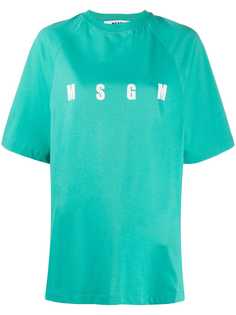 MSGM футболка с принтом Milano