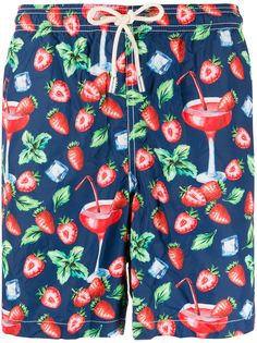 Mc2 Saint Barth strawberry-print swim shorts