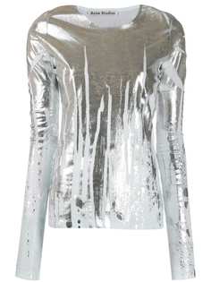 Acne Studios metallic long-sleeve T-shirt