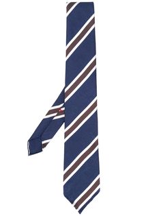 Delloglio галстук в диагональную полоску