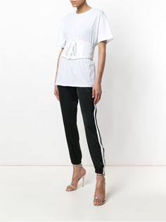 Kendall+Kylie футболка с поясом-корсетом