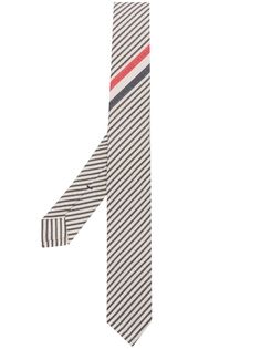Thom Browne seersucker striped tie