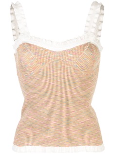 M Missoni трикотажный топ в рубчик