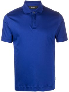 Z Zegna fine knit polo shirt