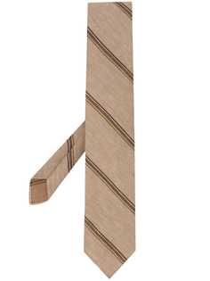 Lardini фактурный галстук в полоску