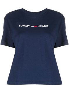Tommy Jeans футболка с вышитым логотипом