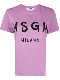 MSGM футболка с логотипом