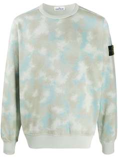 Stone Island camouflage logo sweatshirt