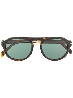 DAVID BECKHAM EYEWEAR солнцезащитные очки в оправе черепаховой расцветки