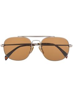 DAVID BECKHAM EYEWEAR солнцезащитные очки в круглой оправе
