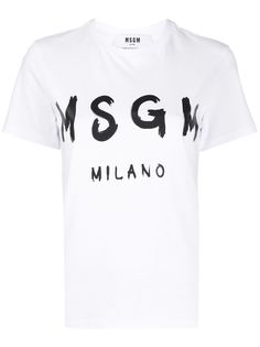 MSGM футболка с логотипом