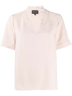 Emporio Armani блузка-трапеция с короткими рукавами