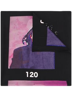 Yohji Yamamoto платок с графичным принтом
