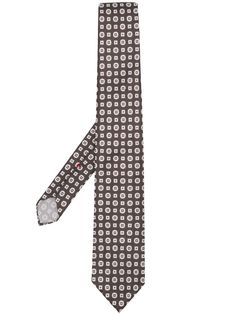 Delloglio галстук с геометричным принтом