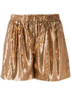 Twin-Set high-waisted sequinned shorts
