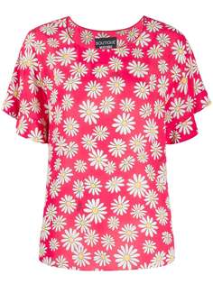 Boutique Moschino блузка с короткими рукавами и цветочным принтом