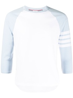 Thom Browne футболка с рукавами три четверти и полосками 4-Bar