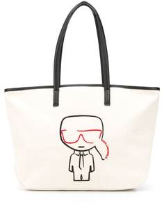 Karl Lagerfeld парусиновая сумка-шопер K/Ikonik