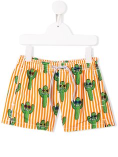 Mc2 Saint Barth Kids Happy Cactus swim shorts