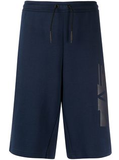 Ea7 Emporio Armani logo print track shorts