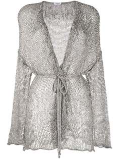 P.A.R.O.S.H. V-neck metallic knit cardigan