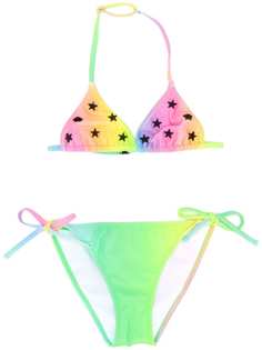 Mc2 Saint Barth Kids Holly Rainbow Star triangle bikini