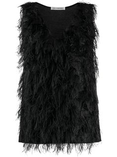 Lis Lareida топ Metty с перьями