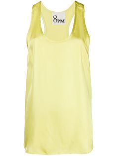 8pm satin-twill tank top