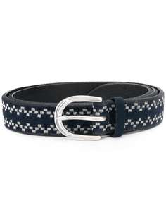 Orciani embroidered pattern belt