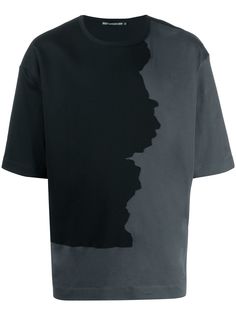 Issey Miyake two-tone T-shirt