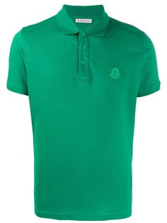 Moncler logo patch polo shirt