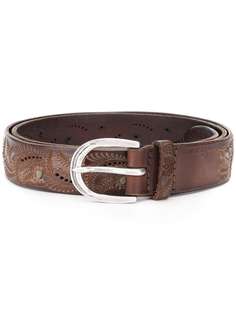 Orciani carved leather belt