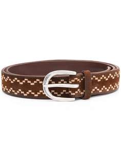 Orciani embroidered pattern belt